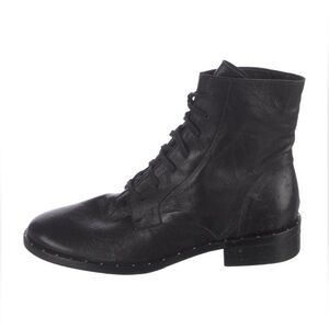 Freda Salvador black combat boots size 6